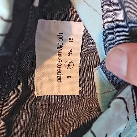 Paper Denim & Cloth Boys Size 8 Shark Button Up Shirt - Picture 4 of 7